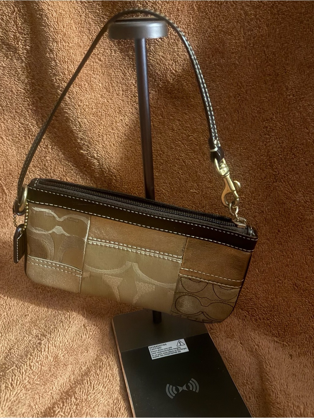 #41 Multi Textured Patchwork Wristlet